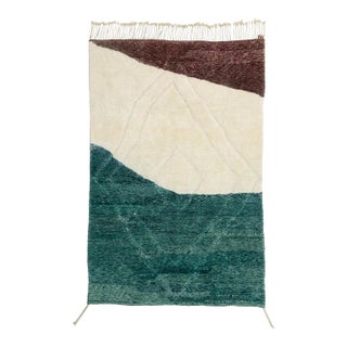 Premium Hand-Knotted Moroccan Wool Rug | 10'4" X 6'9" | One of a Kind For Sale