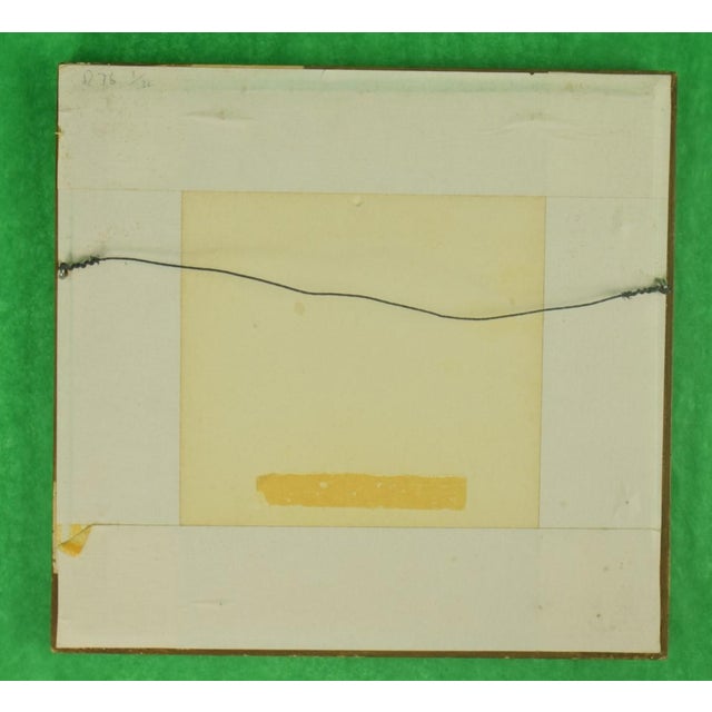 Art Sz: 6 1/2"H x 5 3/4"W Frame Sz: 9 1/2"H x 10"W Sold at Sotheby's London July 7, 1983 lot 10. William Lock the Younger...