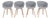 AAC 23 Armchairs from Hay, Set of 4 For Sale
