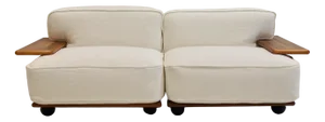 Set of Pianura Modular Sofa in White Fabric by Mario Bellini for Cassina, 1970s