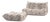 Togo Pouf and 2-Seater Sofa in Pattern by Michel Ducaroy for Ligne Roset, Set of 2 For Sale