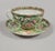 Antique Fluted Rose Medallion Porcelain Cup and Saucer - Set of 4 For Sale - Image 4 of 9