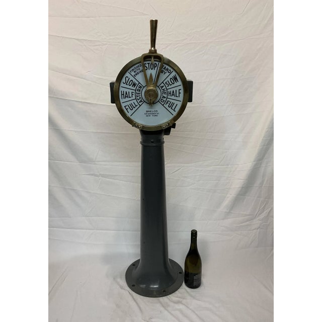 Mid 20th Century Circa 1945 Engine Order Ships Telegraph For Sale - Image 5 of 12