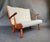 Cream Mid-Century Scandinavian 2-Seater Setee in Wood and Bouclé Fabric in the style of Philip Arctander, 1950s For Sale - Image 8 of 17
