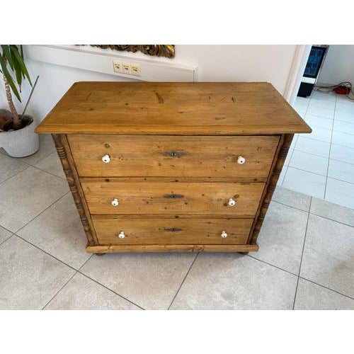 Antique Biedermeier Chest of 3 Drawers For Sale - Image 14 of 18