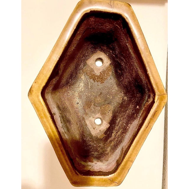 Mid-20th Century Yixing Zisha Pottery, Chinese Hexagonal, Glazed, Terracotta Planter For Sale - Image 4 of 9