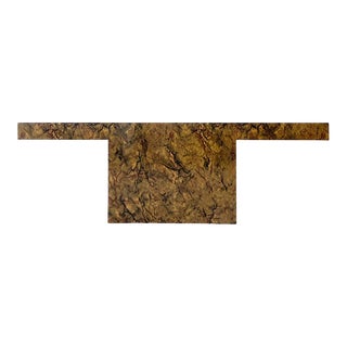Postmodern Burl Wood Gloss Laminate Console Table For Sale