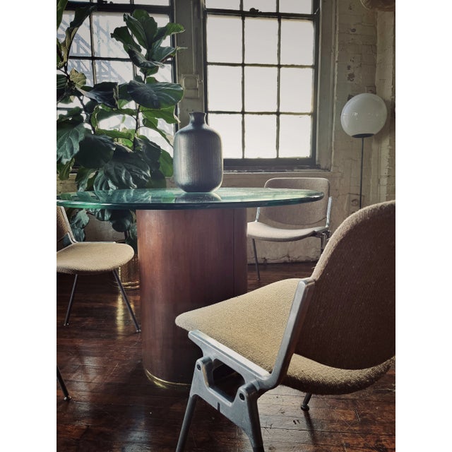 Motivated Seller: 1970s Mid Century Modern, Giancarlo Piretti for Castelli Taupe Dining Chairs - Set of 4 For Sale - Image 12 of 12