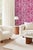 Floral & the Frog Chinoiserie Grasscloth Wallpaper by House Party | Cherry Blossom Pink | 8 Yards For Sale In Charlotte - Image 6 of 7