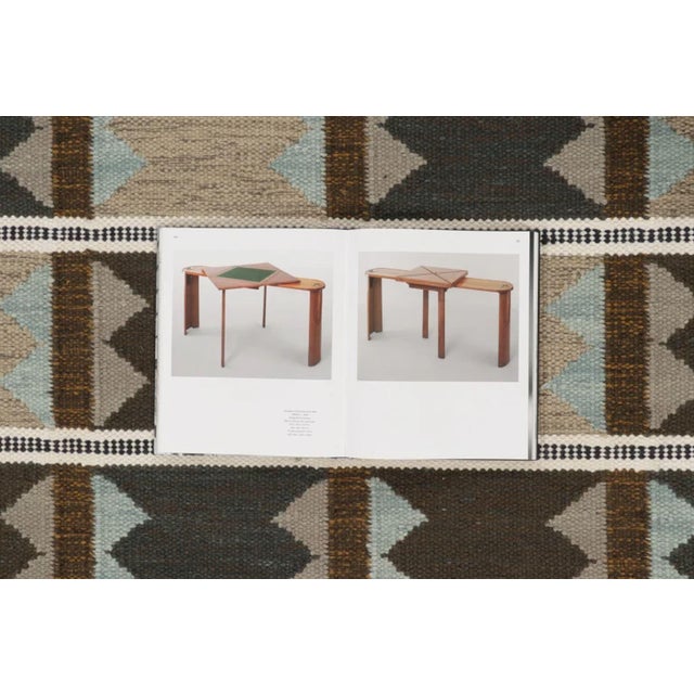 Textile Rug & Kilim's Scandinavian Style Custom Flatweave Rug With Beige & Black Patterns For Sale - Image 7 of 10