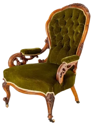 Victorian Parlour Armchair in Walnut