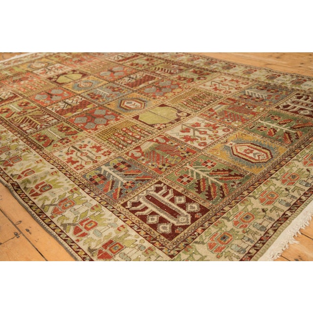 Vintage Distressed Bakhtiari Carpet - 6'9" x 10'7" For Sale - Image 10 of 12