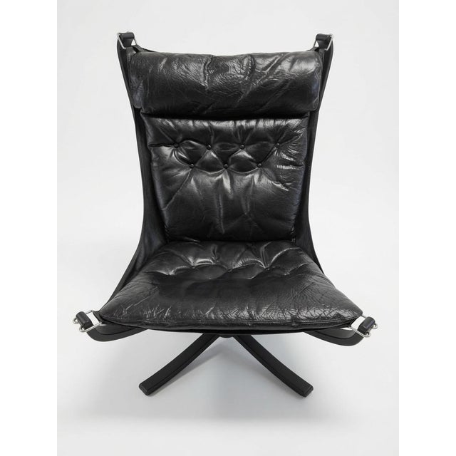 Black Falcon Chair by Sigurd Ressell for Vatne Furniture, 1960s For Sale - Image 6 of 15
