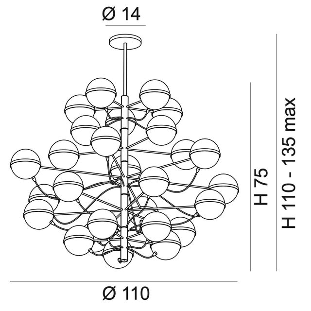 Not Yet Made - Made To Order 21st Century Globo Chandelier by Fabio LTD For Sale - Image 5 of 5