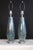 Mid-Century Modern Mid 20th Century Mezza Murano Style Aqua Frost Lamps - a Pair For Sale - Image 3 of 14