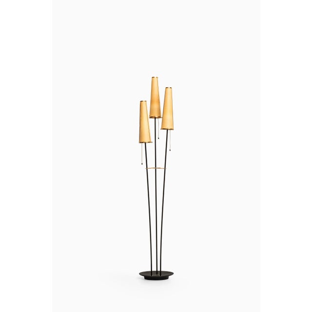 Swedish 3 Light Floor Lamp, 1950s For Sale - Image 10 of 10