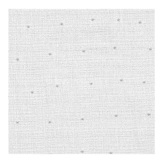 Vintage Hollywood Regency Voyage Maison Pearl Embellished Snow Boucle Tweed Fabric- 4 Yards For Sale
