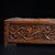 Vintage Chinese Hardwood Box | Carved Lotus Motif Ten-Drawer Storage Chest For Sale In Los Angeles - Image 6 of 9