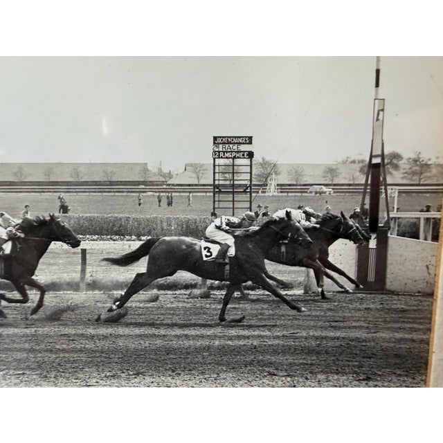 Vintage 49 Original Bert Morgan Dreamer Jamaica Horse Racing Jockey Photograph For Sale In New York - Image 6 of 9