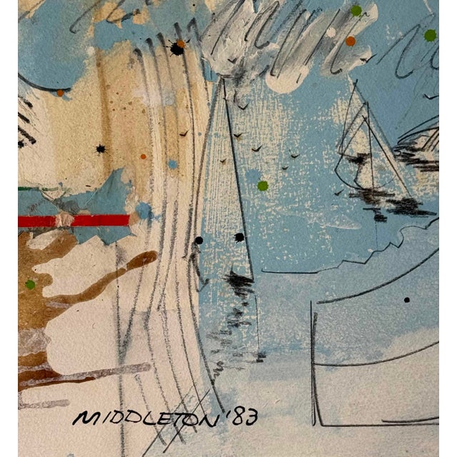 Sam Middleton, 83 Stormy Weather, Collage and Mixed Media on Paper For Sale - Image 4 of 6