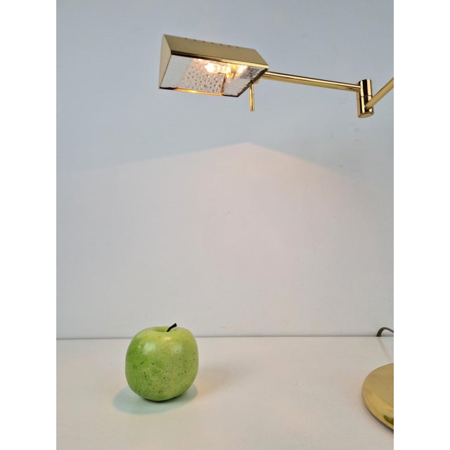 Regency Brass Adjustable Table Lamp from Egoluce, 1970s For Sale - Image 4 of 12