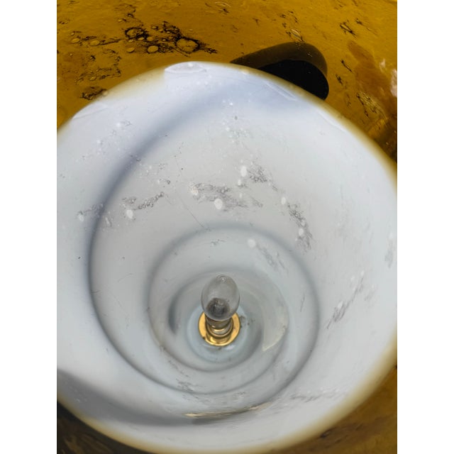 Pair of Sculptural Studio Glass Table Lamps by Thumprints (Alison K. West) For Sale In San Francisco - Image 6 of 12