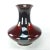 Late 20th Century Oxblood & Metallic Black Regency Style Vase For Sale - Image 4 of 8