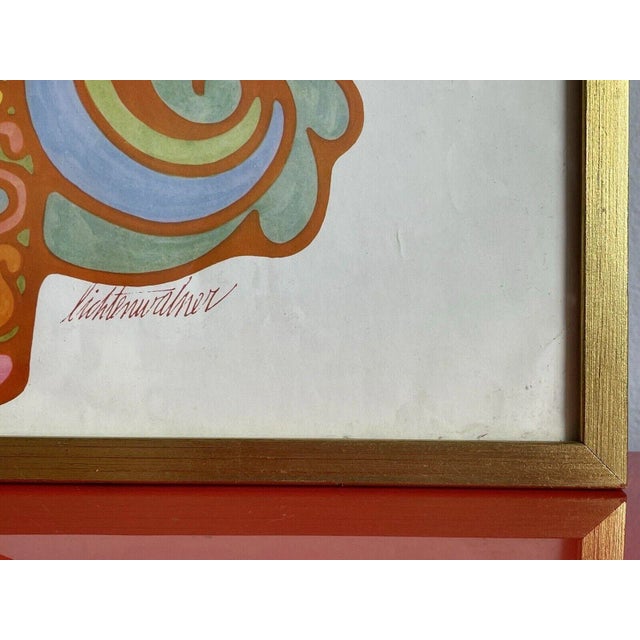 Contemporary 1960s San Francisco Market Street Trolley Poster John Lichtenwalner Psychedelic For Sale - Image 3 of 4