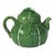 Vintage Bordallo Pinheiro Green Cabbage Teapot For Sale