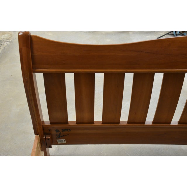 Wood Cherry King Bed by Richardson Brothers For Sale - Image 7 of 11