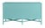 Verona Four-Drawer Dresser in Turquoise For Sale - Image 4 of 6