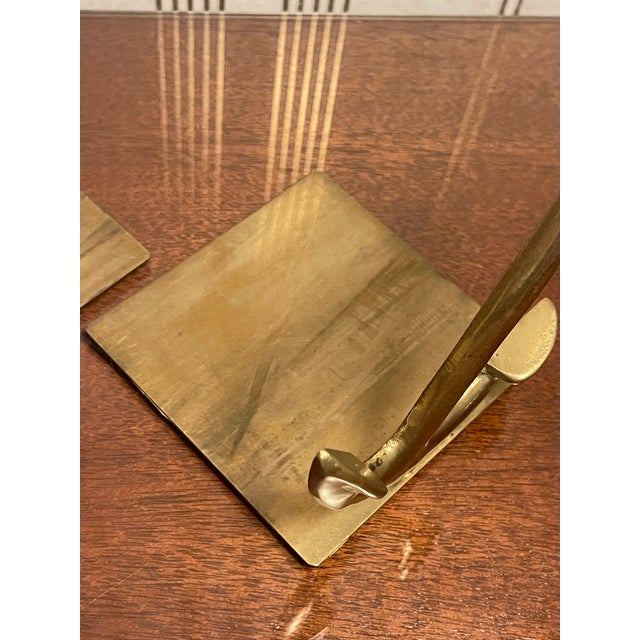 Vintage Brass Anchor Bookends For Sale In Chicago - Image 6 of 7