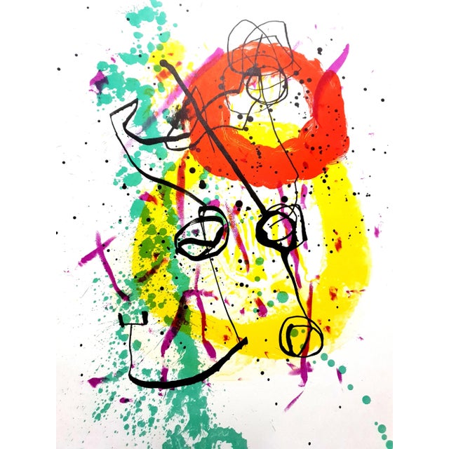Early 21st Century Joan Miro - Original Colorful Lithograph 1961 For Sale - Image 5 of 7
