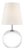 Thomas O'Brien by Visual Comfort Signature Terri 12" Cordless Accent Lamp in Crystal with Linen Shade For Sale