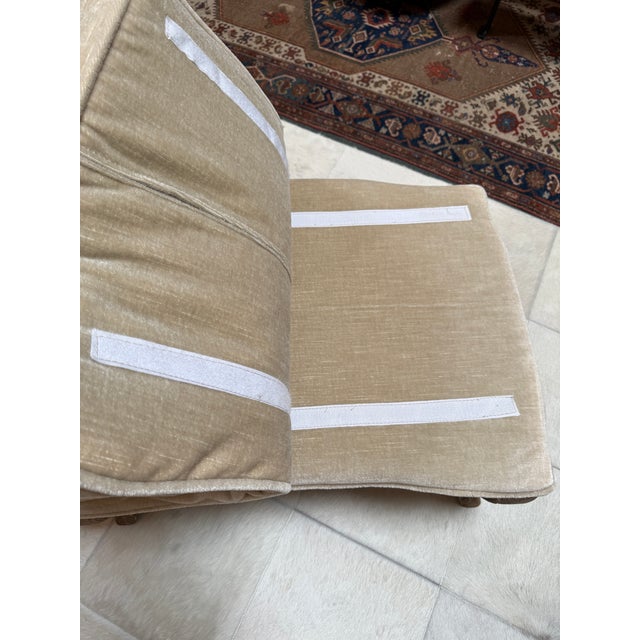 Tan Zentique for Wisteria Maison Love Chair + Ottoman For Sale - Image 8 of 12