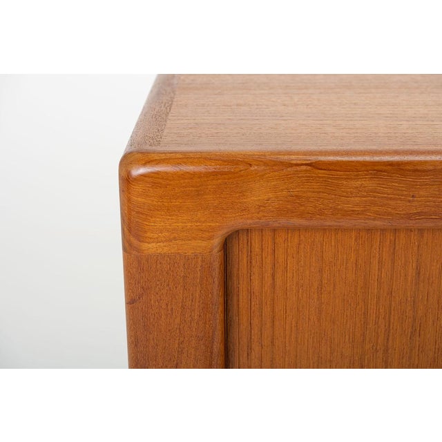 Danish Teak Sideboard with Tambour Doors and Drawers, 1960s For Sale - Image 6 of 14