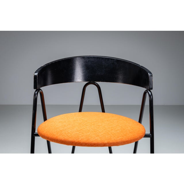 Black Postmodern Chairs, 1980s, Set of 2 For Sale - Image 8 of 15