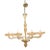 Modern Gold Murano Glass Chandelier With 8 Arms For Sale