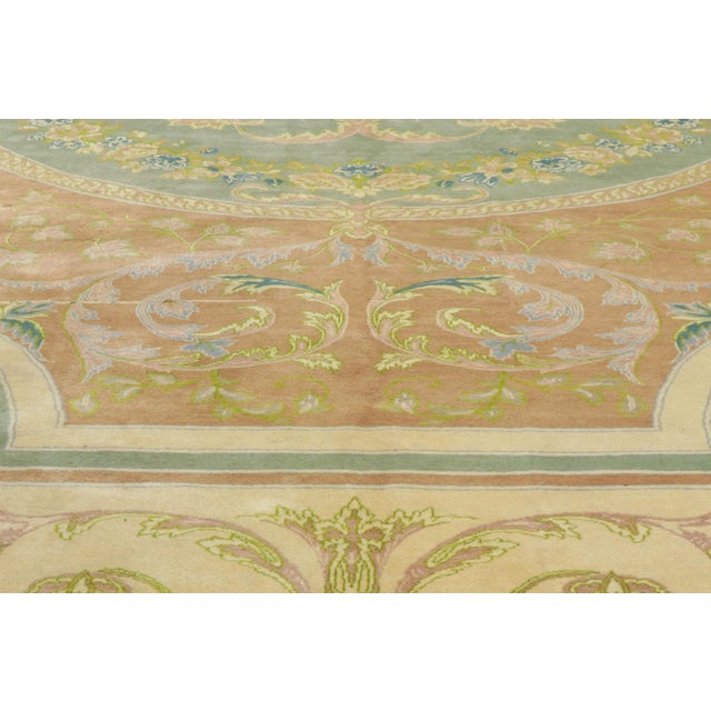 Vintage Persian Isfahan Rug, 13'04 X 19'09 For Sale In Dallas - Image 6 of 12