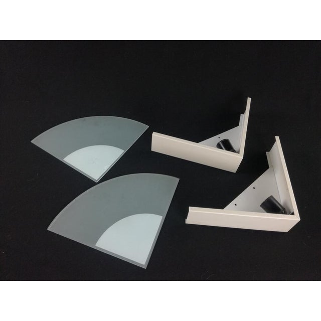 Minimalist Triangular Wall Lights, 1980s, Set of 2 For Sale - Image 4 of 10