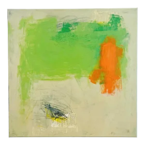 "Nasturtium" Contemporary Original Abstract Painting on Canvas