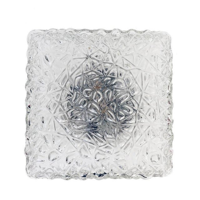 Modern Pebble Glass Flush Mount Fixture by Rupert Nikoll, Austria For Sale - Image 3 of 8