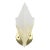 Vintage Art Deco Frosted Glass Wall Sconce For Sale