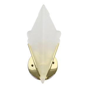 Vintage Art Deco Frosted Glass Wall Sconce