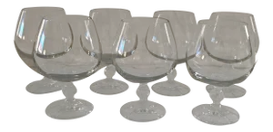 Crystal Brandy Snifers - Set of 7