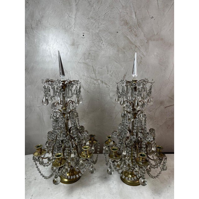 Antique Louis XVI Girandoles, 1890, Set of 2 For Sale - Image 10 of 15