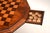Wood Antique Victorian Inlaid Walnut Chess Table, 1860 For Sale - Image 7 of 8