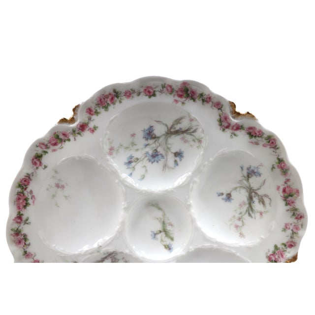 Early 20th Century Antique Haviland & Co. Limoges Oyster Plates - Set of 6 For Sale - Image 5 of 14