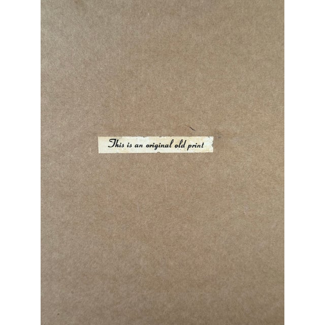 Antique Hand-Tinted Engraving – 'Mrs. Schuyler Firing Her Corn Fields' in Ornate Gold Frame For Sale - Image 12 of 12