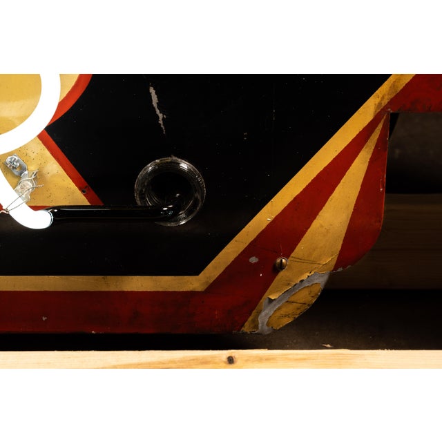 Yellow C. 1930s King Cole Beer Neon Sign For Sale - Image 8 of 10